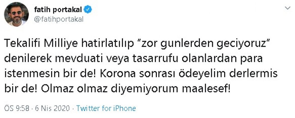 Fatih Portakal’a suç duyurusu