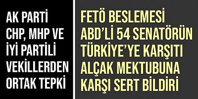 FETÖ beslemesi ABD senatörlerinin mektubuna sert karşılık