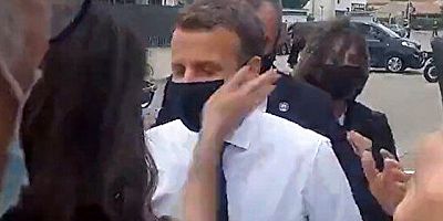 Fransa Cumhurbaşkanı Macron yine tokat yedi!