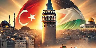 Galata Köprüsü'nde Filistin buluşması: Bir güneş doğuyor