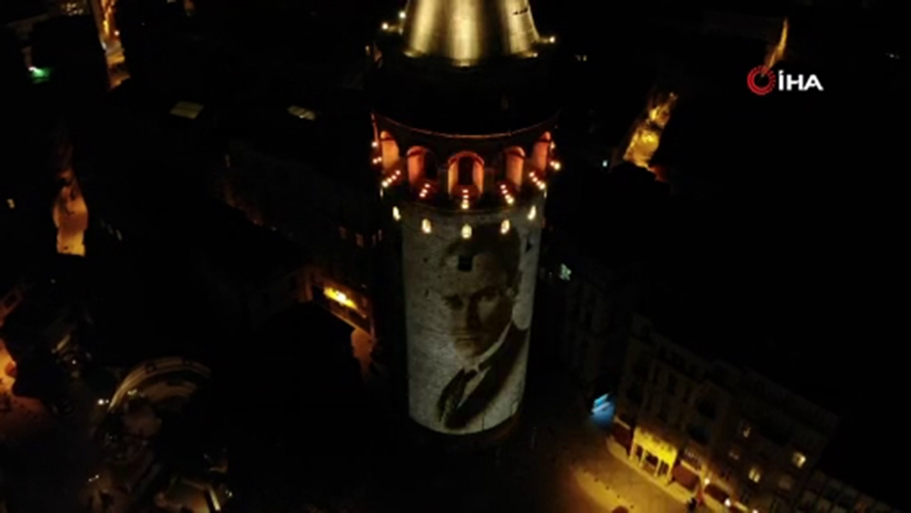 Galata Kulesi’nde görsel şölen