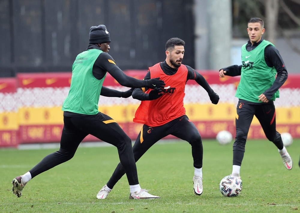 Galatasaray’da Falcao takımla birlikte çalıştı