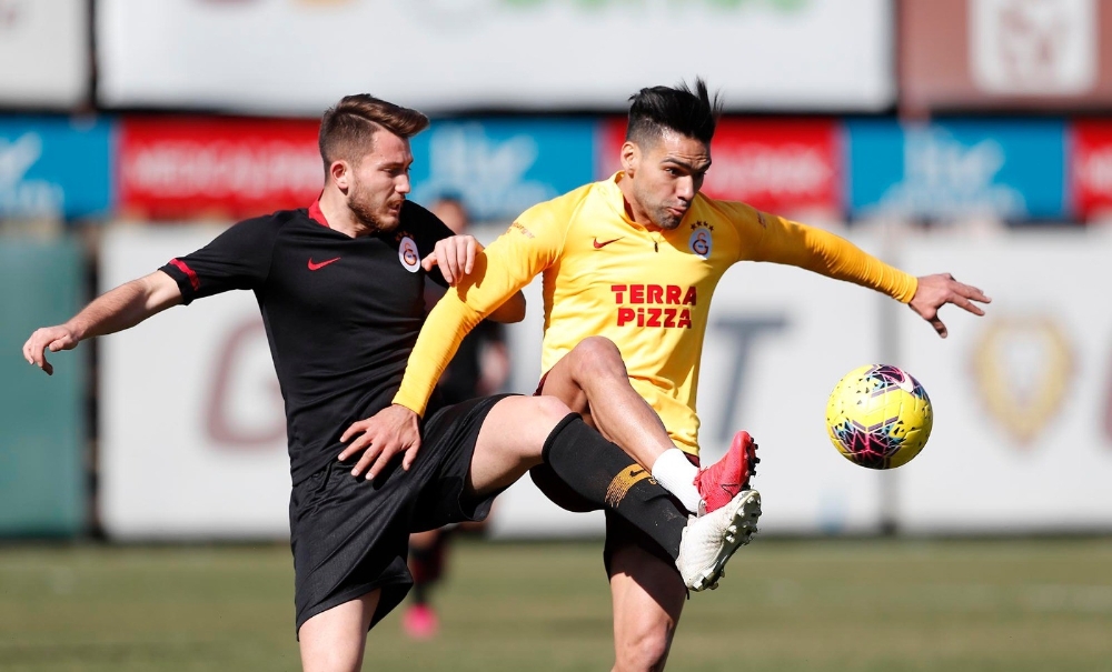 Galatasaray’da Falcao takımla çalıştı