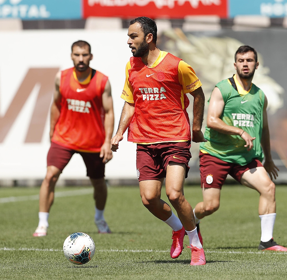 Galatasaray’da Marcao takımla çalıştı