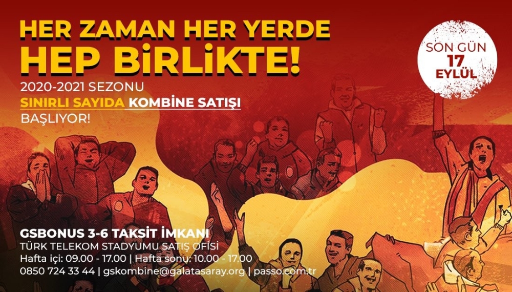 Galatasaray’da yeni sezon kombineleri satışa çıkıyor