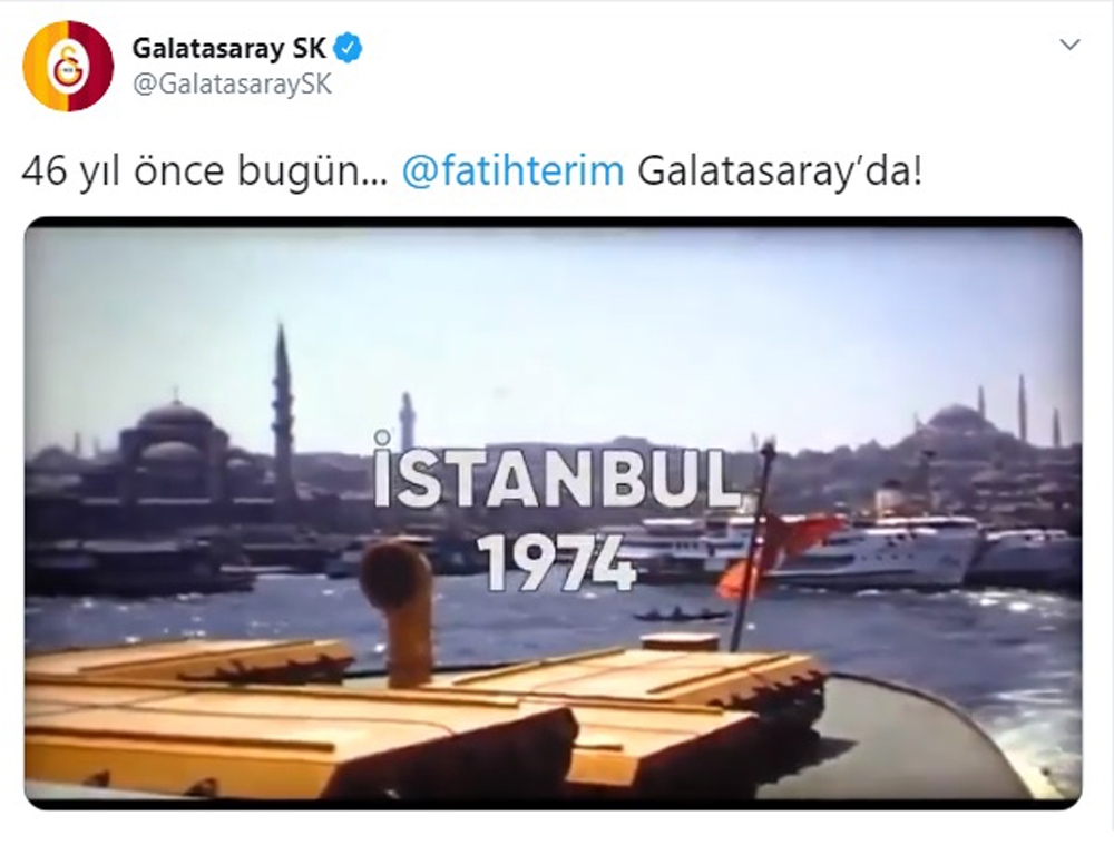 Galatasaray’dan Fatih Terim klibi