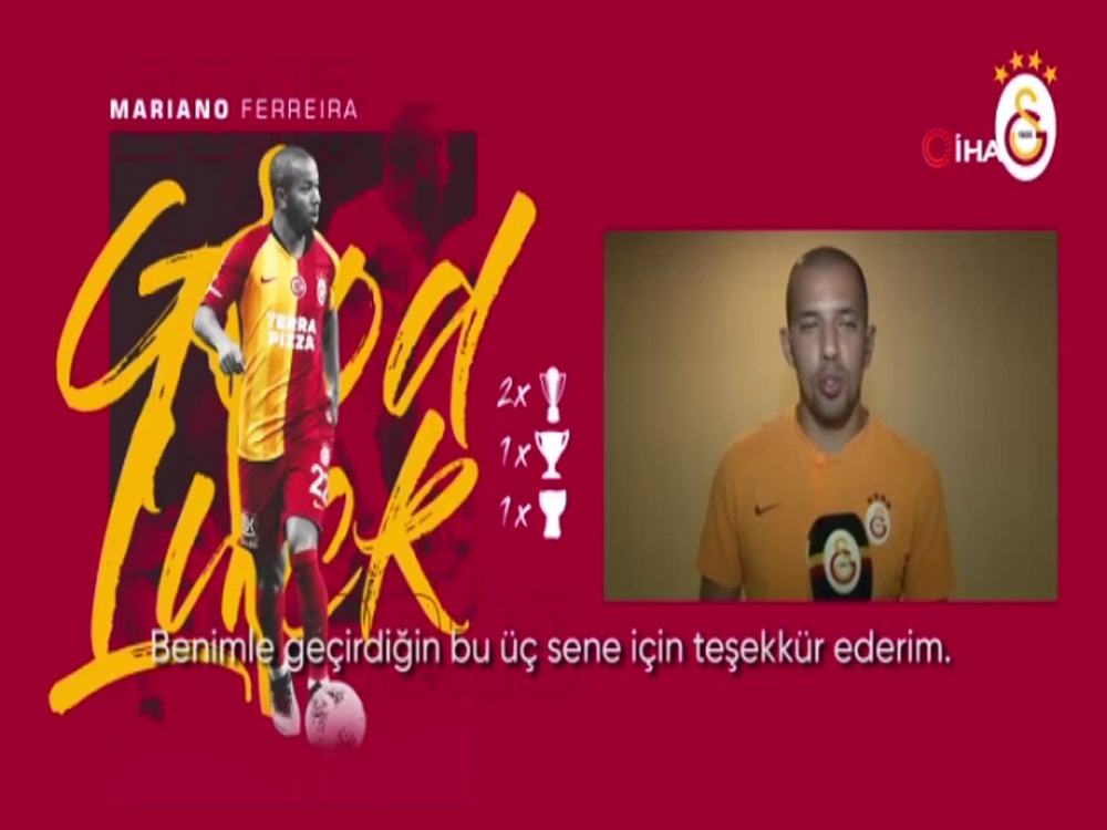 Galatasaray’dan Mariano’ya teşekkür