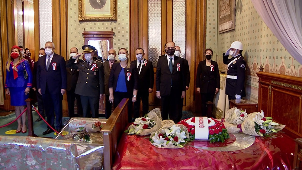 Gazi Mustafa Kemal Atatürk, vefatının 82’nci yıl dönümünde Dolmabahçe Sarayı’nda anıldı