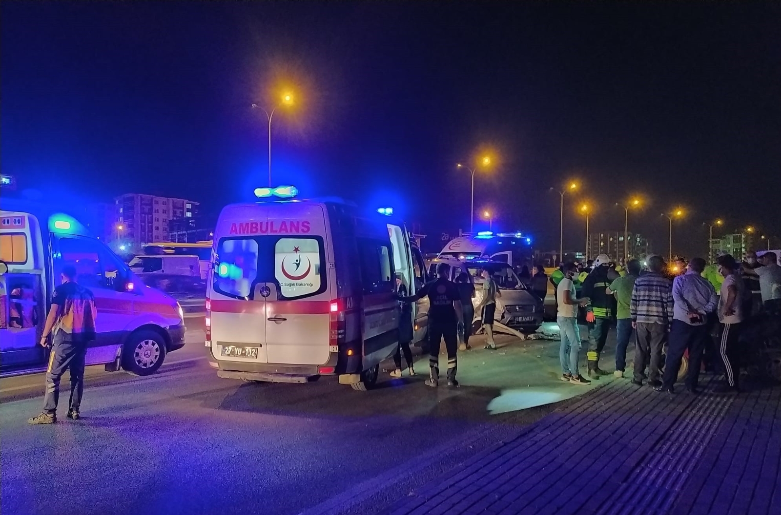 Gaziantep’te iki araç çarpıştı: 8 yaralı
