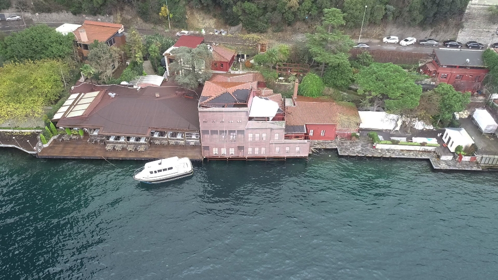 Gemi Çarpan Yalının Son Hali Havadan Görüntülendi