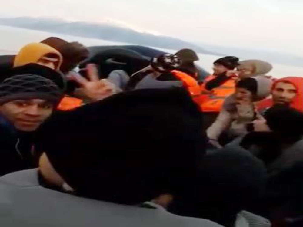 Göçmenlerin umuda yolculukları amatör kamerada