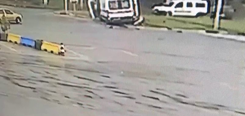 Güvenlik görevlisinin öldüğü kaza anı kamerada