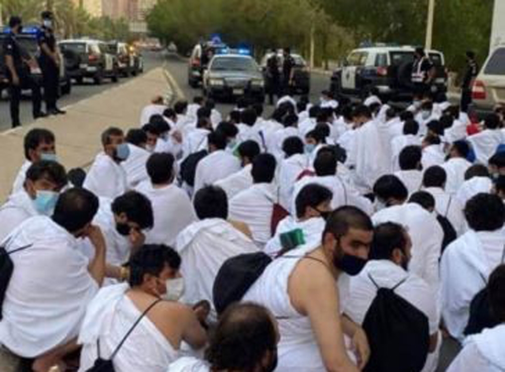 Hac izni olmadan kutsal alanlara girmeye çalışan 936 kişiye gözaltı