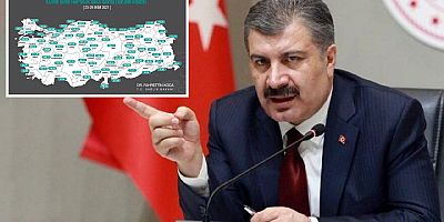 Haftalık vaka haritası açıklandı: En çok koronavirüs vakası görülen iller