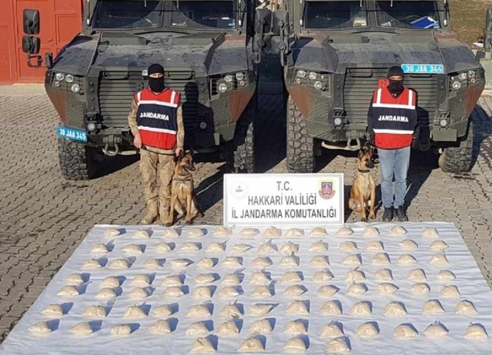 Hakkari’de 48 kilo eroin ele geçirildi