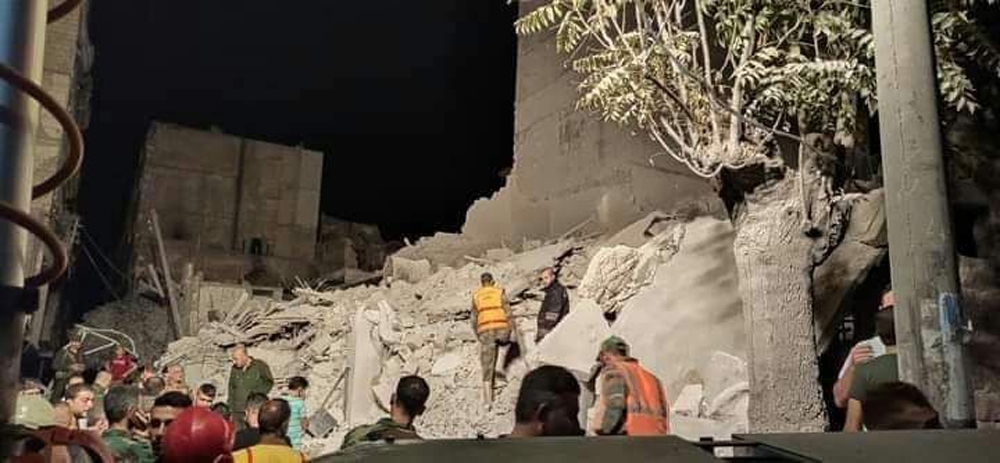 Halep’te bina çöktü: 1 ölü, 1 yaralı