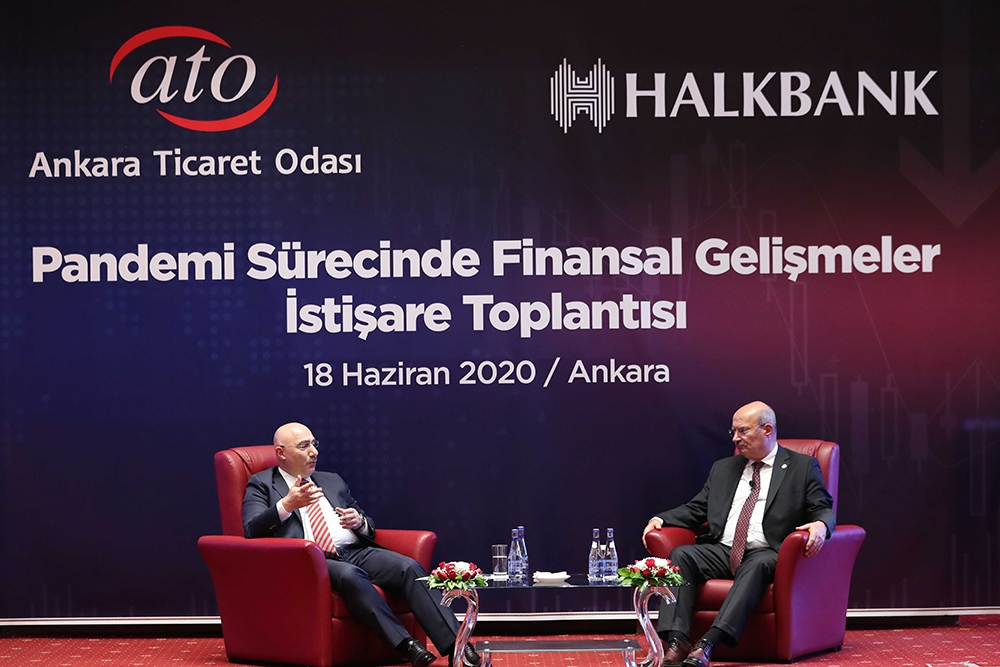 Halkbank Genel Müdürü Arslan, ATO üyeleri ile buluştu