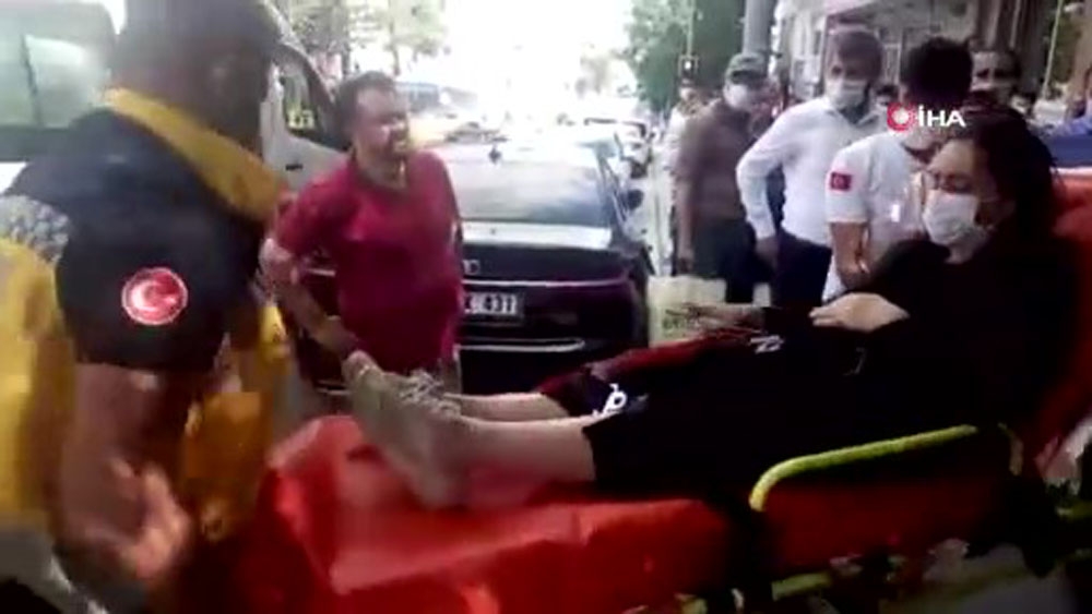 Hamile kadına araba çarptı