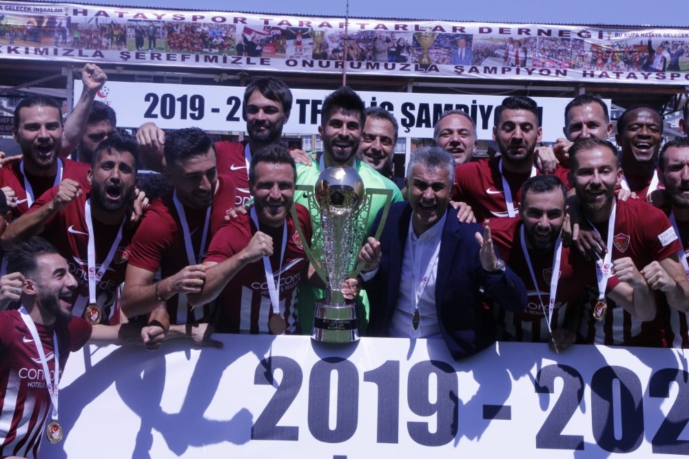 Hatayspor şampiyonluk kupasını aldı