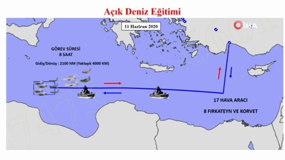 Hava ve Deniz Kuvvetlerinden Akdeniz’de müşterek açık deniz eğitimi