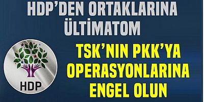 HDP'den ortağı CHP ve İYİ Parti'ye ültimatom!