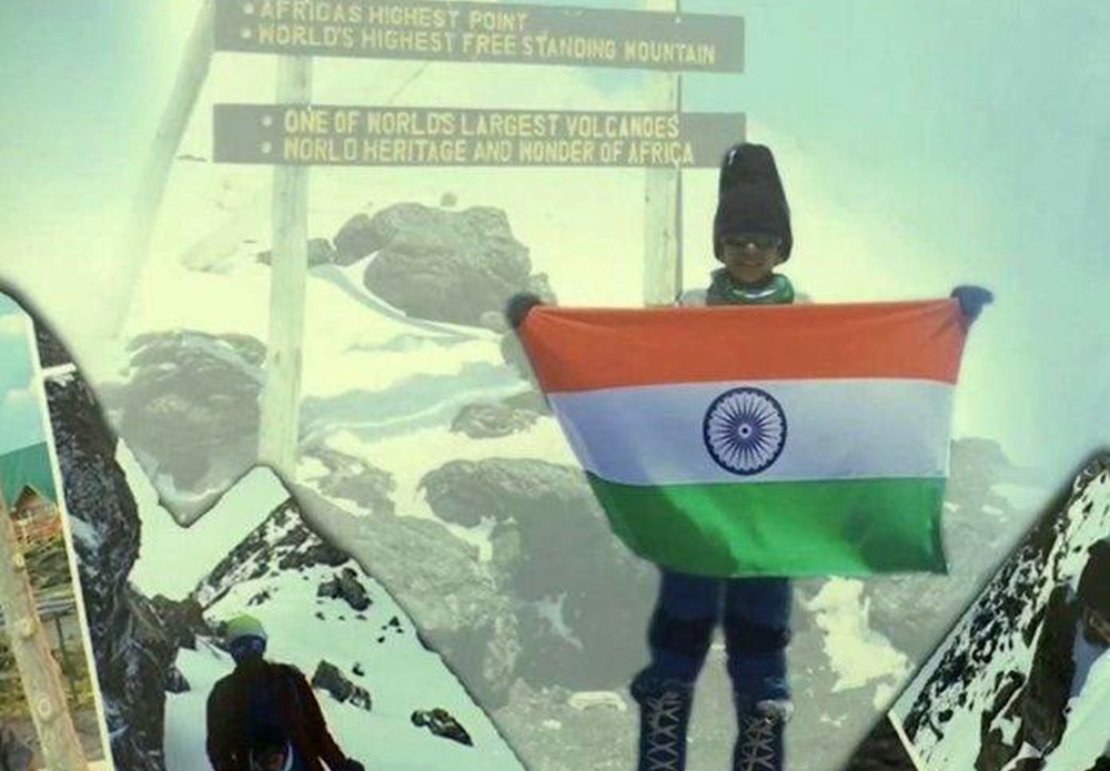 Hintli 7 yaşındaki çocuk Afrika’nın en yüksek dağı Kilimanjaro’ya tırmandı