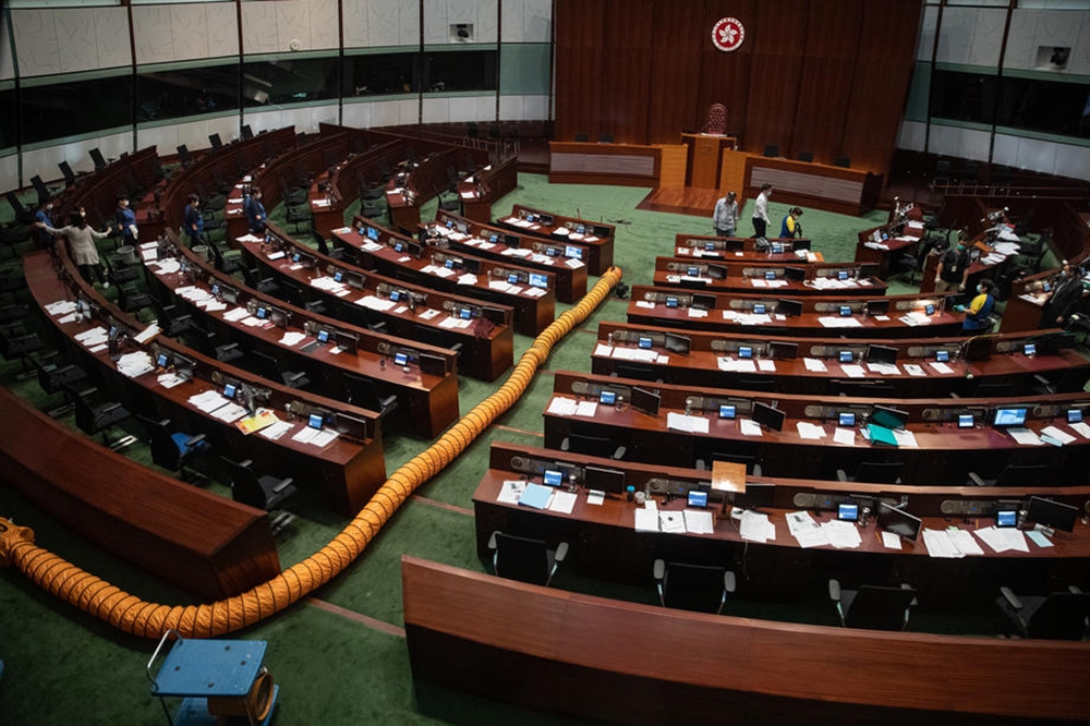 Hong Kong parlamentosunda Çin Milli Marşı yasası kabul edildi