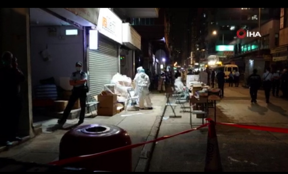 Hong Kong yönetimi, Yau Ma Tei semtinde karantina kararı aldı