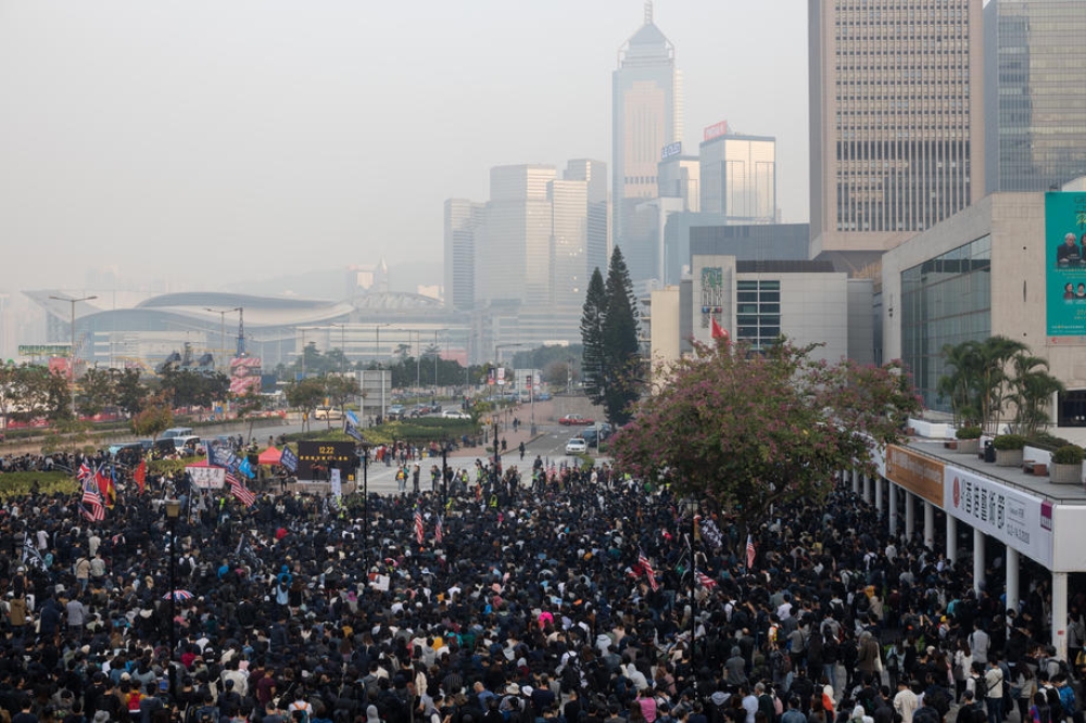 Hong Kongda Uygur Türklerine Destek Gösterisine Polis Müdahalesi