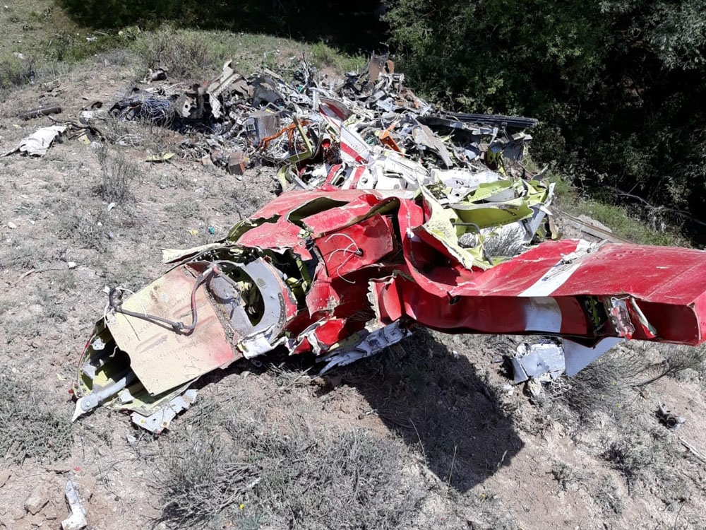 Hürkuş, Beypazarı bölgesinde kaza yaptı