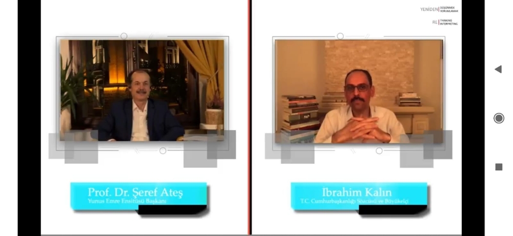 İbrahim Kalın “Yeniden Düşünmek, Yeniden Yorumlamak” programında Şeref Ateş’in konuğu oldu