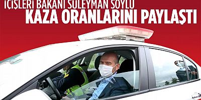 İçişleri Bakanı Soylu trafikte ölümlü kaza oranını paylaştı