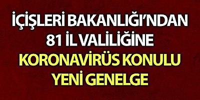 İçişleri Bakanlığından 81 il valiliğine genelge