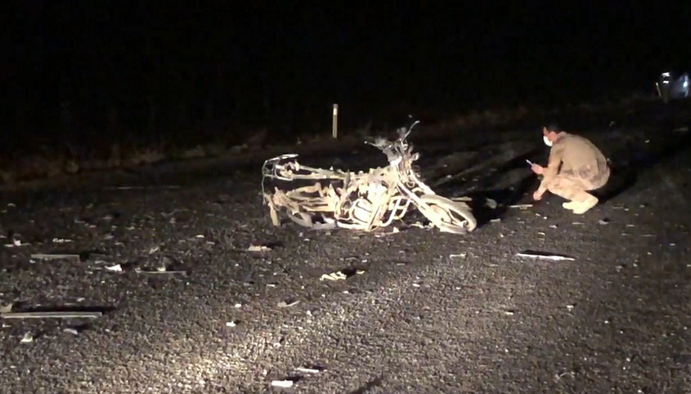 İki aracın çarptığı motosiklet sürücüsü feci şekilde öldü