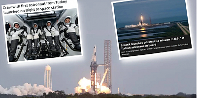 İlk Türk astronot Gezeravcı'nın uzay yolculuğu dünyada yankı uyandırdı