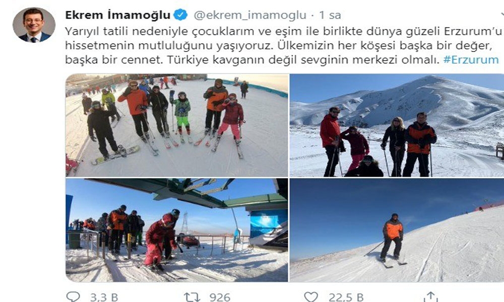 İmamaoğlu Palandöken’de
