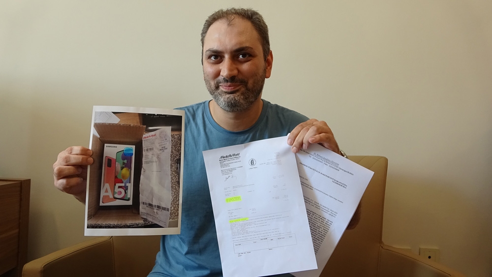 İnternetten aldığı ürünü görünce gözlerine inanamadı