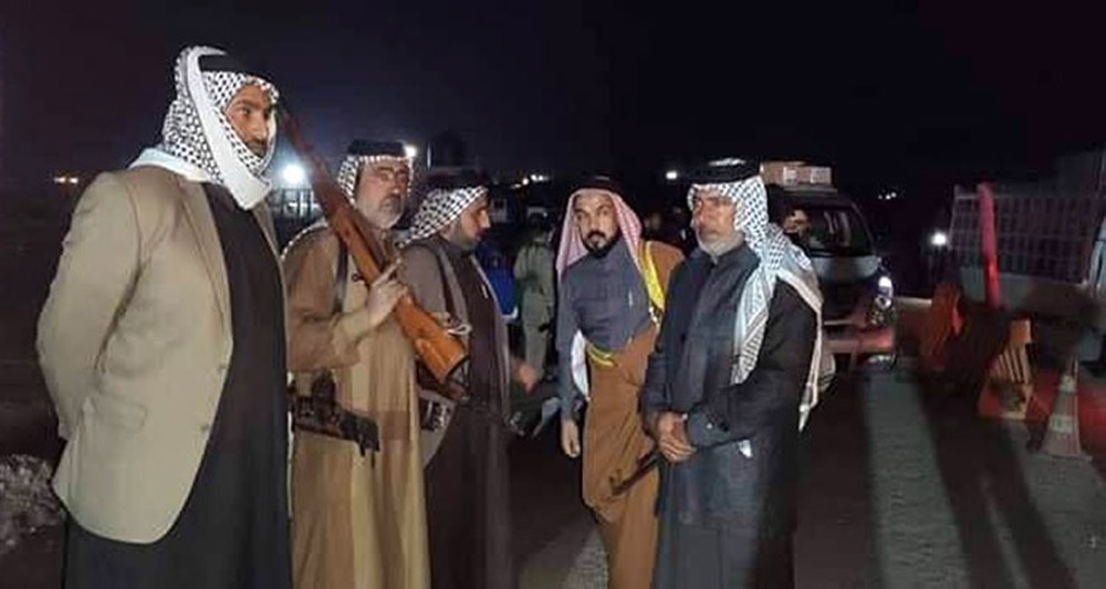 Irakın Zikar Kentinde Aşiretler Kontrol Noktası Kurdu