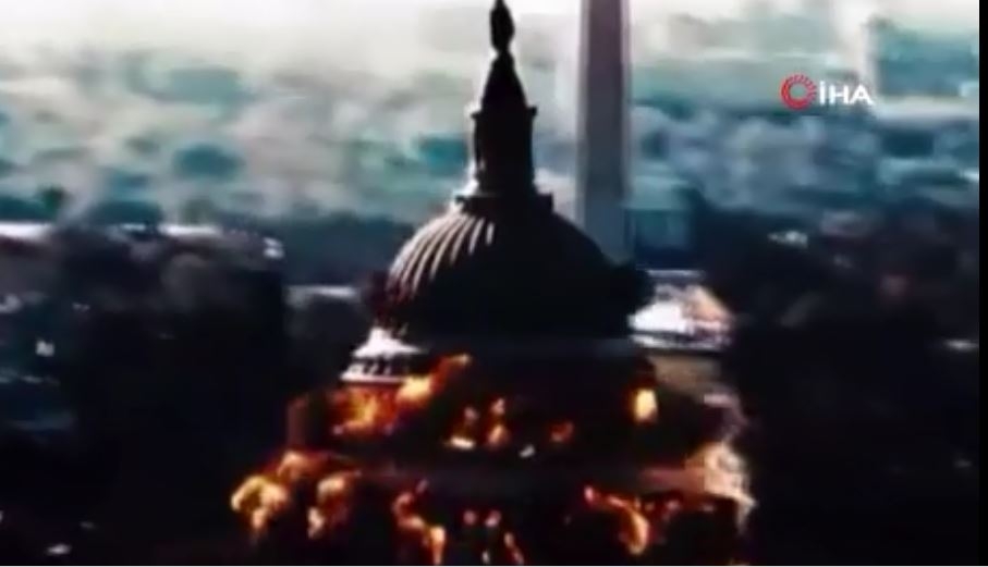 İran devlet televizyonu, ABD kongre binasının havaya uçurulduğu propaganda videosu yayınladı