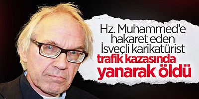 İslam karşıtlığıyla bilinen İsveçli karikatürist Vilks yanarak can verdi