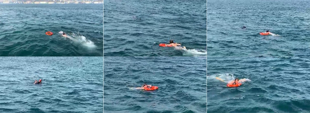 İstanbul Boğazı’nda can pazarı kamerada