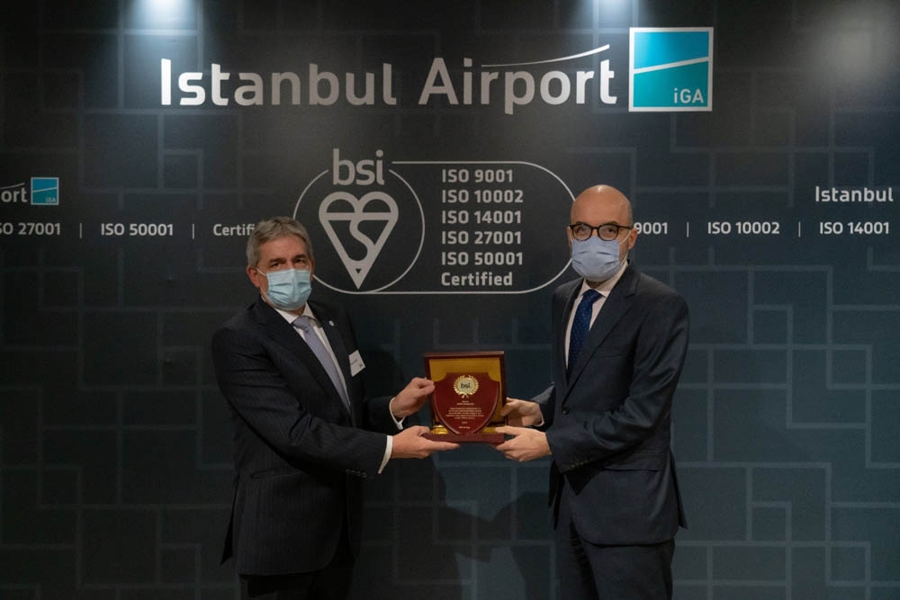 İstanbul Havalimanı uluslararası sertifikalara layık görüldü