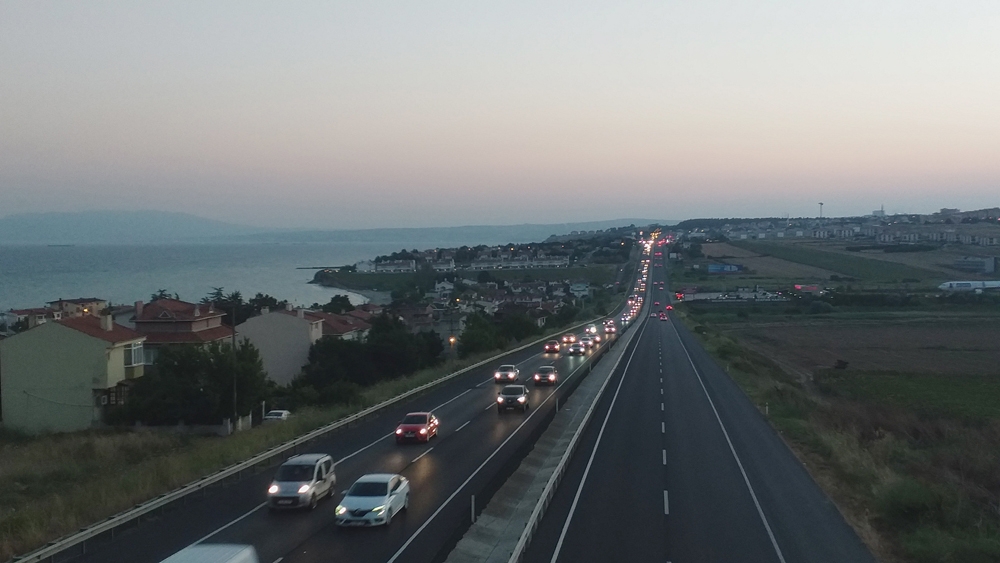 İstanbul’a dönüş yolunda yoğunluk