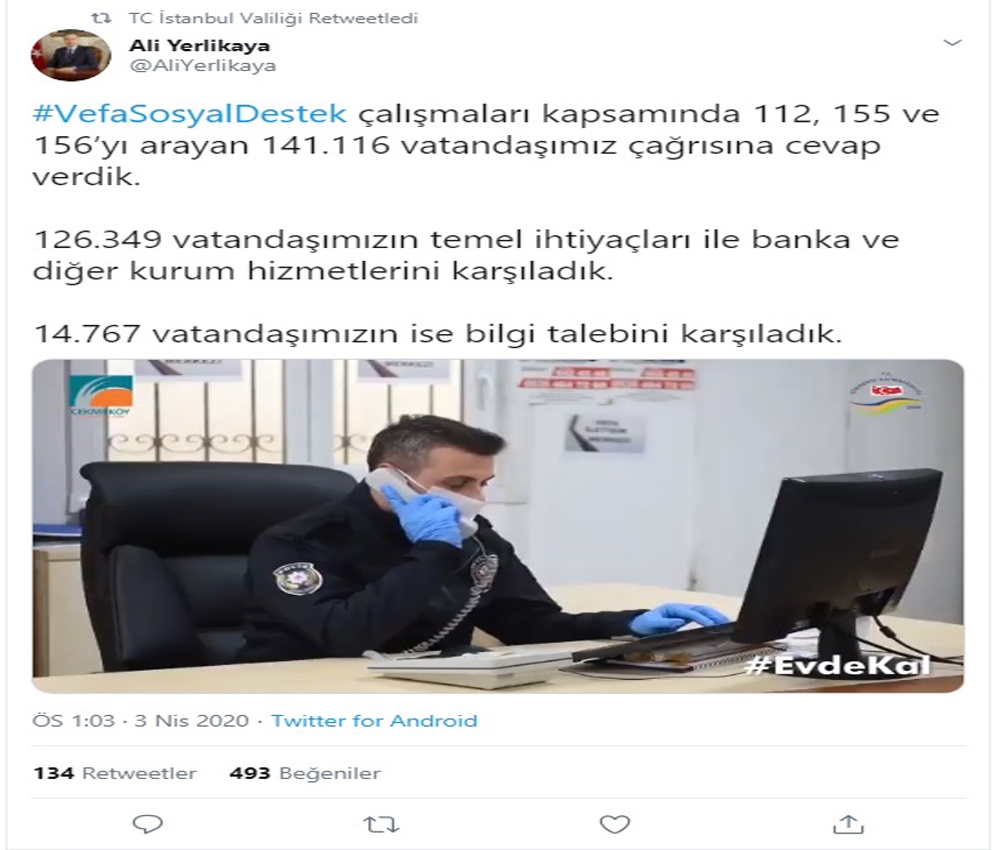 İstanbul’da 141 bin 116 vatandaşın çağrısına cevap verildi