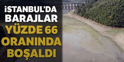 İstanbulda Barajlar Yüzde 66 Oranında Boşaldı