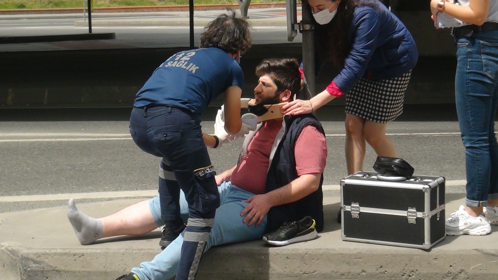 İstanbul’da ilginç kaza: Martı ile motosikletli boş yolda çarpıştı