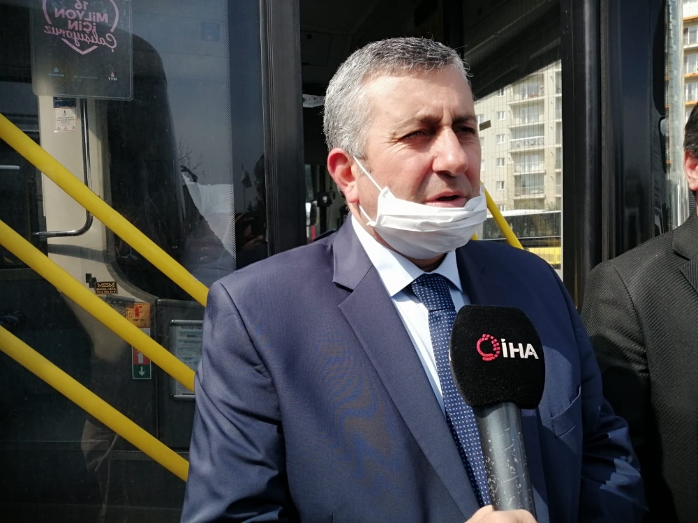 İstanbul’da Özel Halk Otobüslerinde korona virüs önlemi