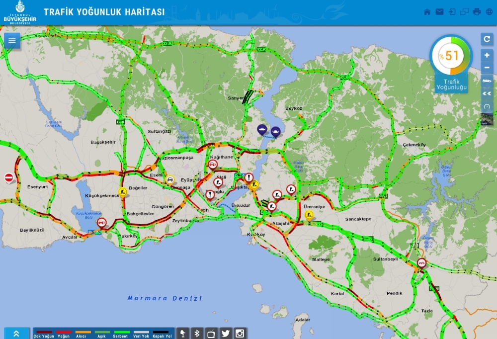 İstanbul’da sokağa çıkma kısıtlamasına saatler kala trafik yoğunluğu arttı