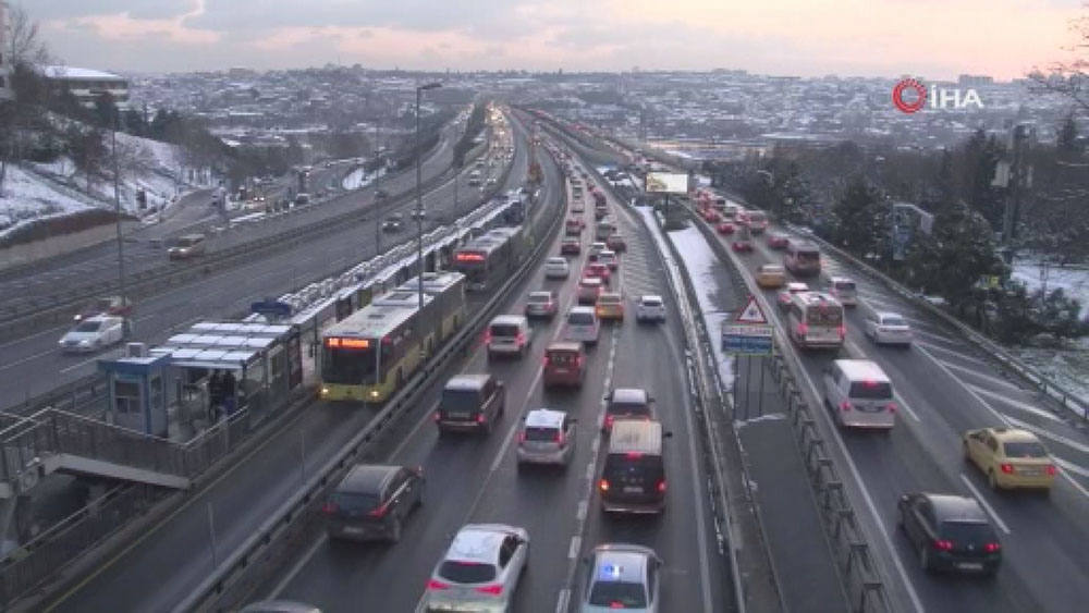 İstanbul’da trafik yoğunluğu yüzde 47’de seyrediyor