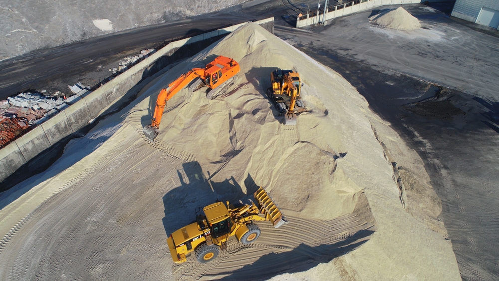 İstanbul’daki tuz dağları havadan görüntülendi